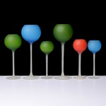 6 Carlo Moretti Stem SATINATO Glasses / Vessels, 15